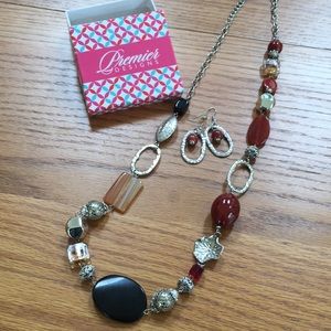 Premier designs necklace and earrings set